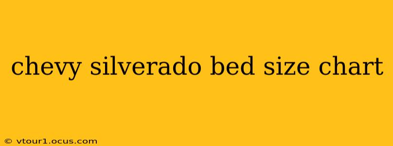 chevy silverado bed size chart