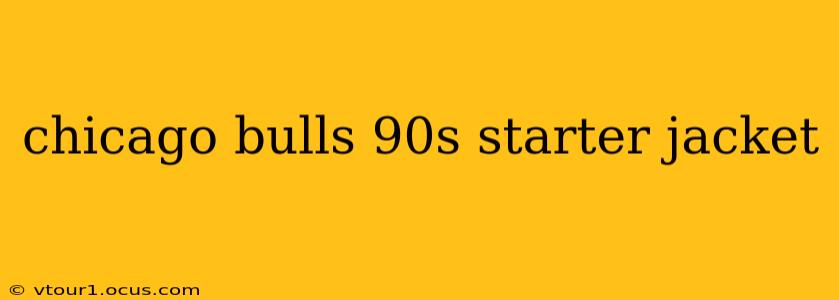chicago bulls 90s starter jacket