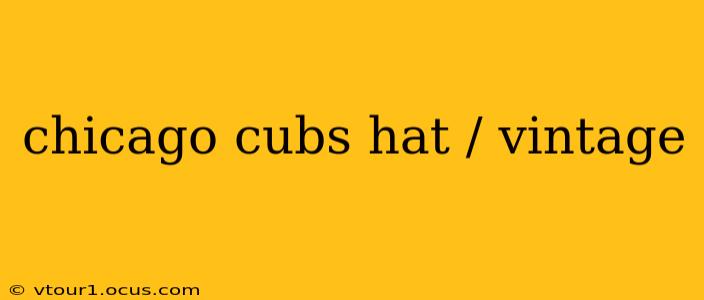chicago cubs hat / vintage