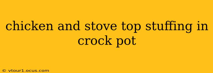 chicken and stove top stuffing in crock pot