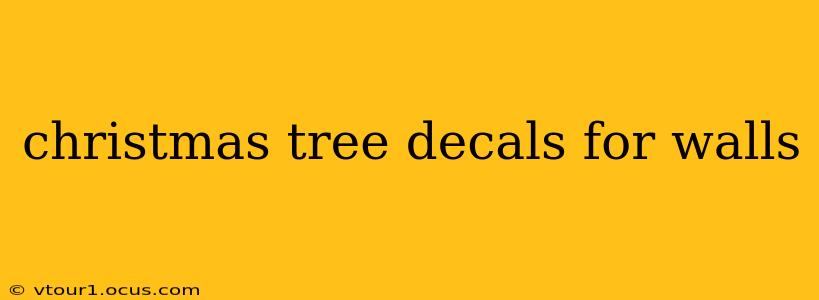 christmas tree decals for walls