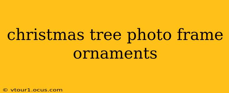 christmas tree photo frame ornaments
