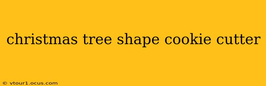 christmas tree shape cookie cutter