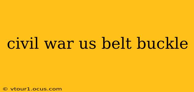 civil war us belt buckle