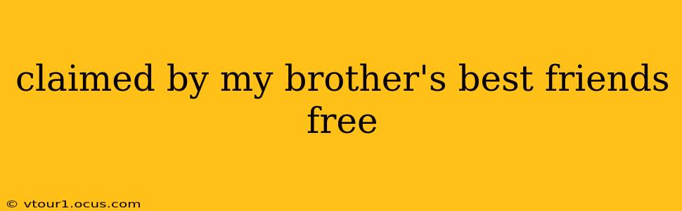 claimed by my brother's best friends free