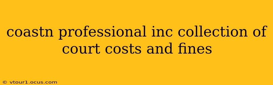 coastn professional inc collection of court costs and fines