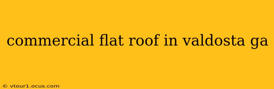commercial flat roof in valdosta ga