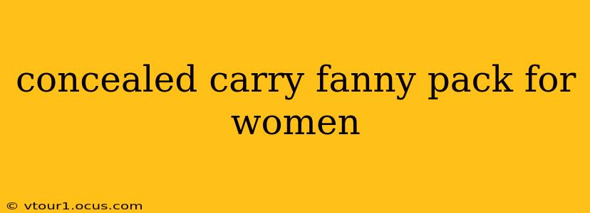concealed carry fanny pack for women