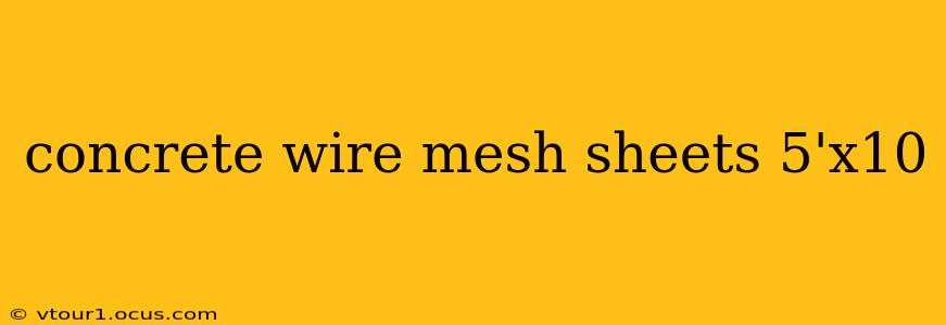 concrete wire mesh sheets 5'x10