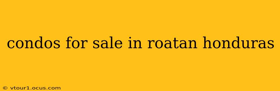 condos for sale in roatan honduras