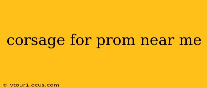 corsage for prom near me