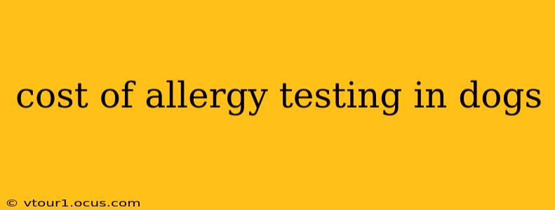 cost of allergy testing in dogs