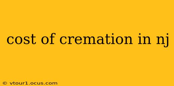 cost of cremation in nj