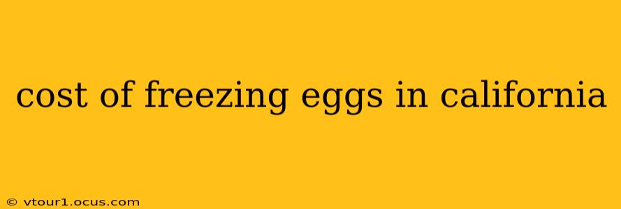 cost of freezing eggs in california