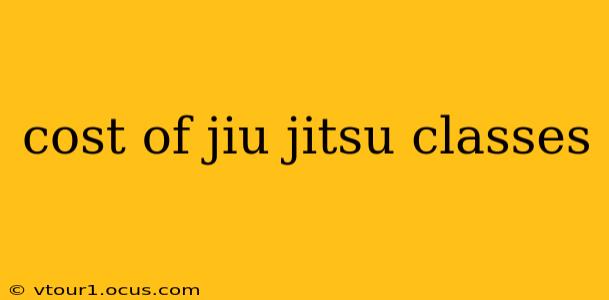 cost of jiu jitsu classes