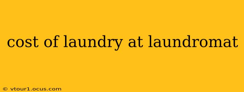 cost of laundry at laundromat
