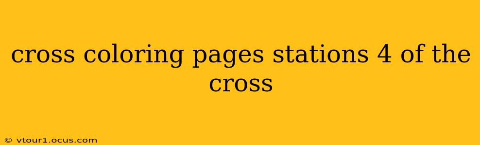 cross coloring pages stations 4 of the cross
