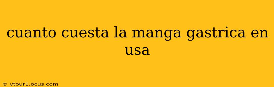 cuanto cuesta la manga gastrica en usa