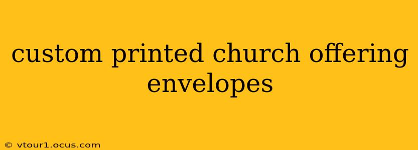 custom printed church offering envelopes