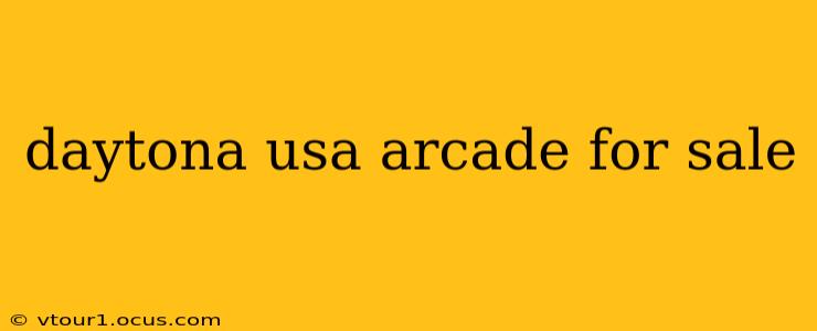 daytona usa arcade for sale