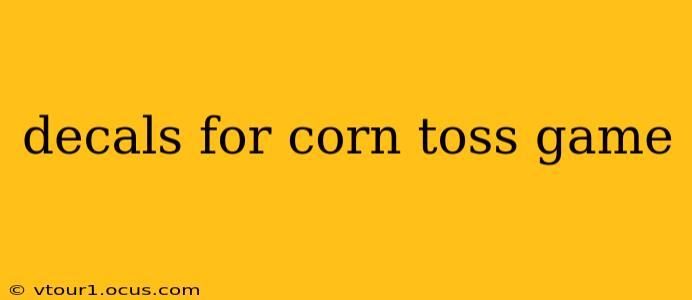decals for corn toss game
