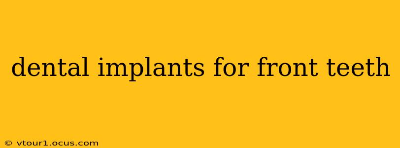 dental implants for front teeth