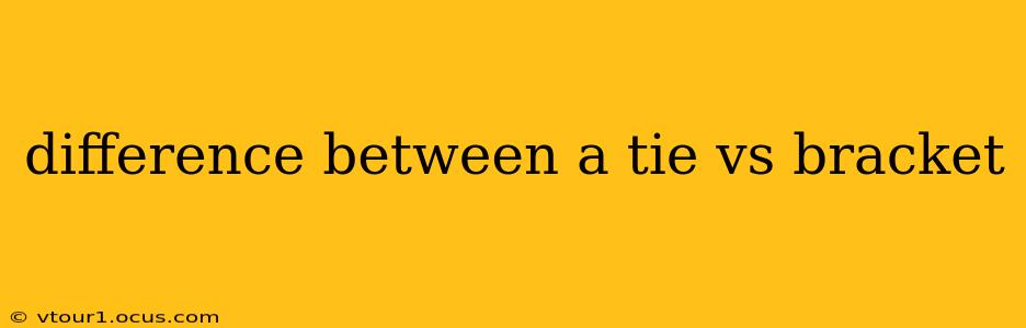 difference between a tie vs bracket