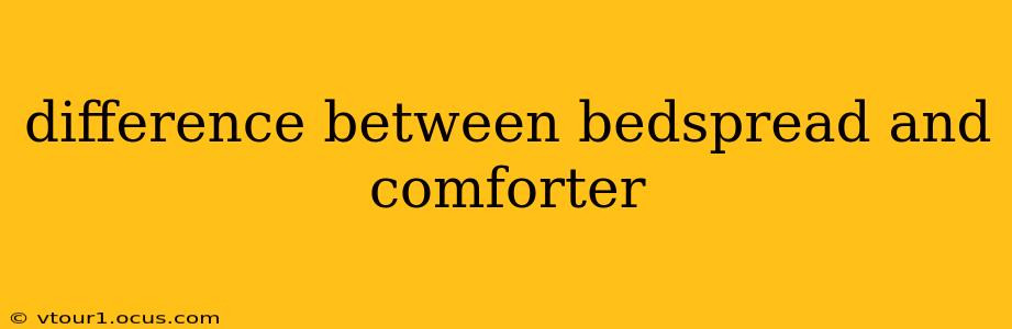 difference between bedspread and comforter