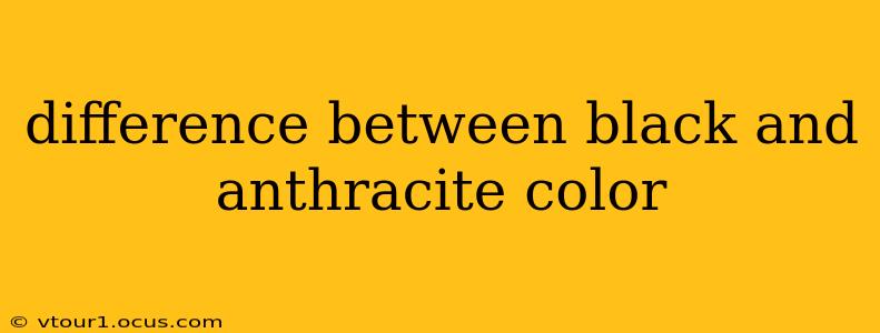 difference between black and anthracite color