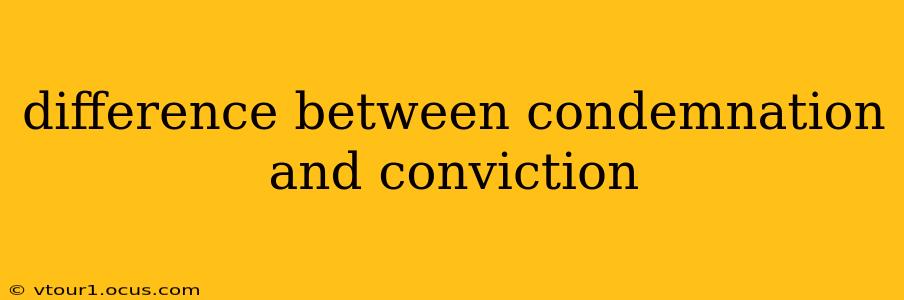 difference between condemnation and conviction