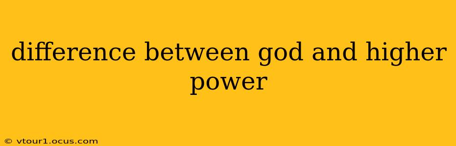 difference between god and higher power