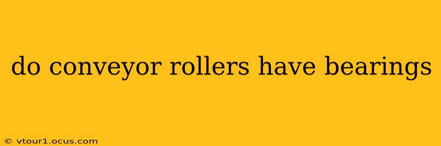 do conveyor rollers have bearings