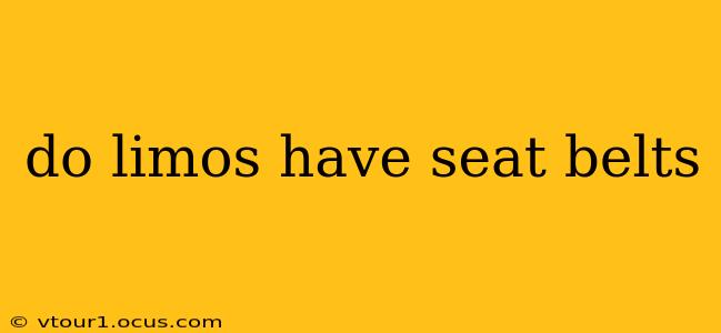 do limos have seat belts