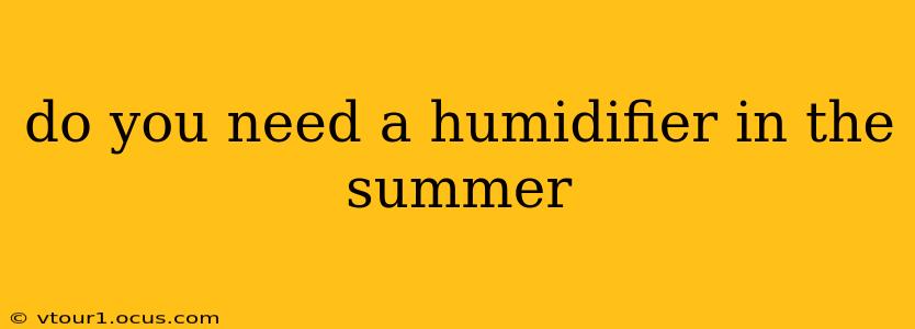 do you need a humidifier in the summer