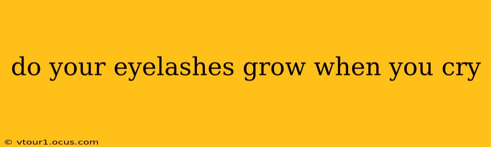 do your eyelashes grow when you cry