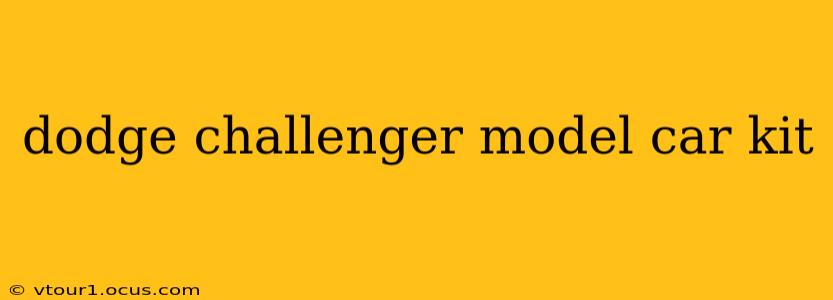 dodge challenger model car kit