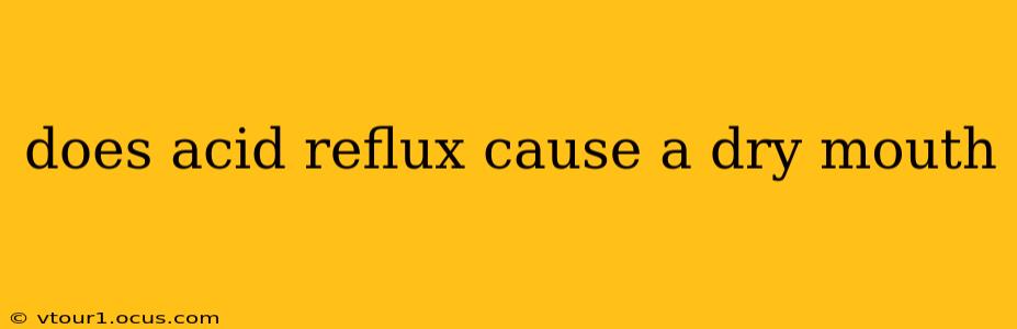 does acid reflux cause a dry mouth