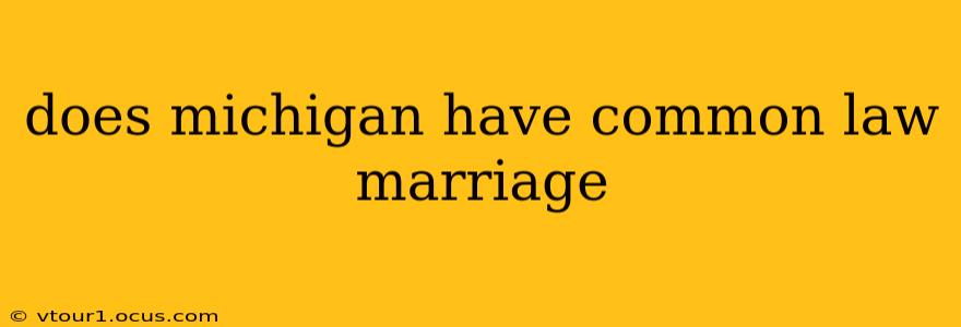 does michigan have common law marriage