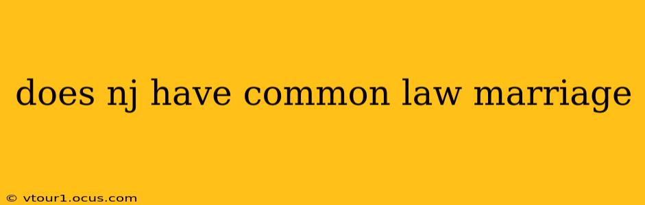 does nj have common law marriage