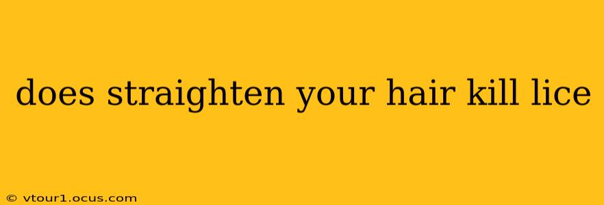 does straighten your hair kill lice