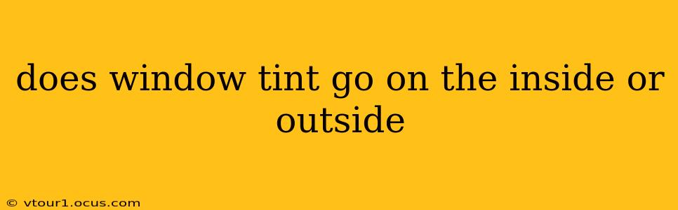 does window tint go on the inside or outside