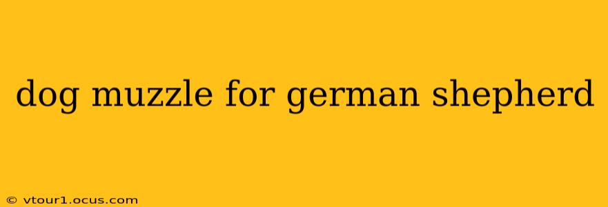 dog muzzle for german shepherd