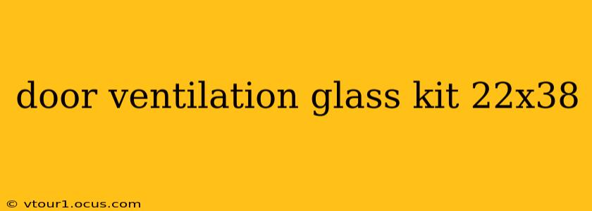 door ventilation glass kit 22x38