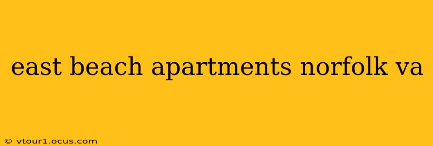 east beach apartments norfolk va