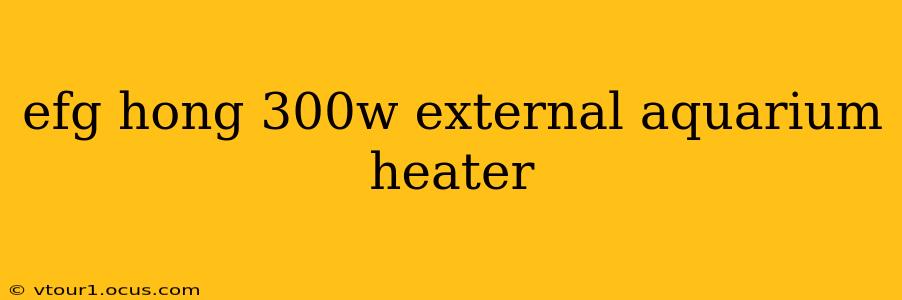 efg hong 300w external aquarium heater