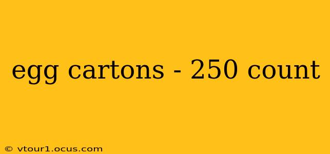 egg cartons - 250 count