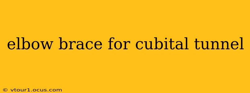 elbow brace for cubital tunnel