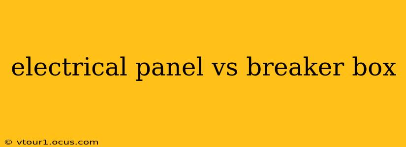 electrical panel vs breaker box