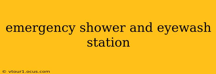 emergency shower and eyewash station