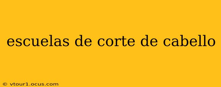 escuelas de corte de cabello